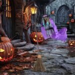 Halloween Flying Witch Decoration Halloween Ghost Outdoor Scary Animatronics Halloween Props With Scary Sound - Image 3