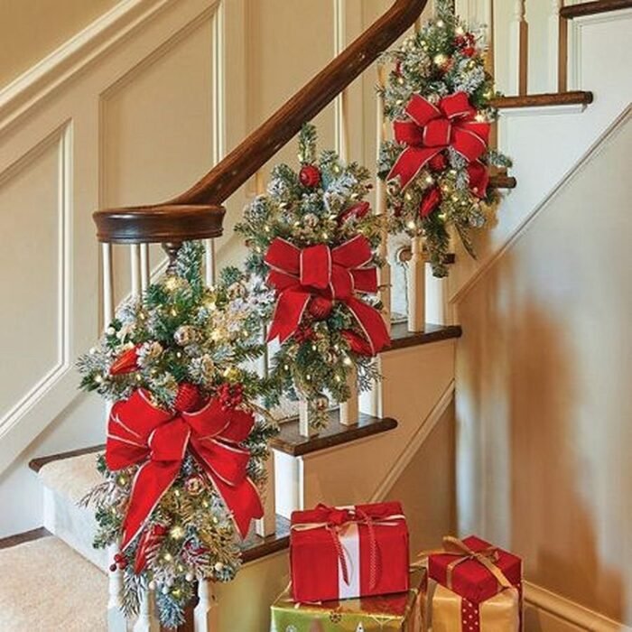 Christmas Day Door Curtain Home Decoration Hanger - Image 1