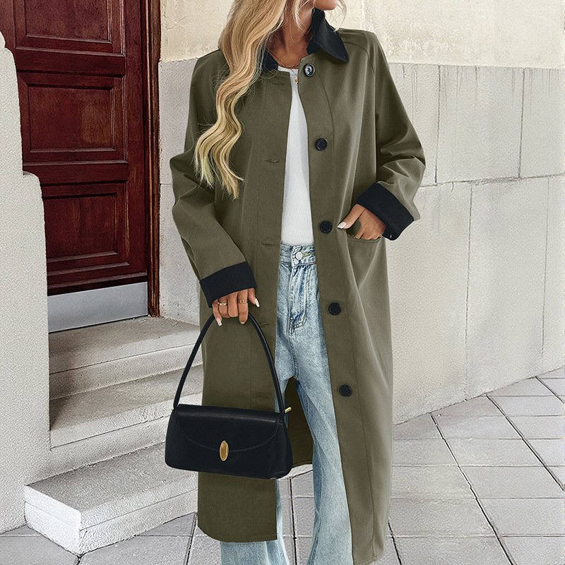 bfe2e208-aa04-474f-9210-f9bc9abe0f1a.jpg Temperament Commute All-matching Long Coat For Women - Image 1