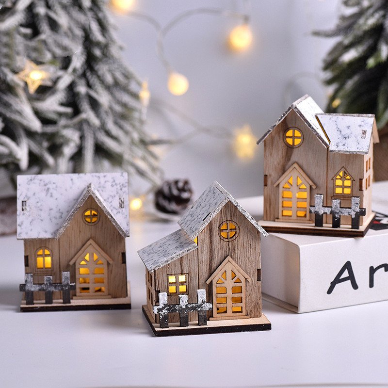 c05fe600-fbd1-4e3f-b7a2-e50e5f142f45.jpg LED Luminous Wooden Christmas Small House - Image 3