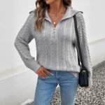 Autumn Winter Japanese Comfortable Retro Knitted Top For Women - Image 3