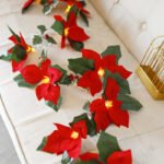 Led First Grade Christmas Lights With Red Flowers And Red Fruits For Home Decor - Image 5