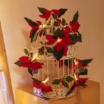 Led First Grade Christmas Lights With Red Flowers And Red Fruits For Home Decor - Image 3
