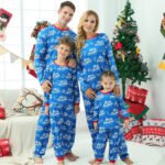 Christmas Loungewear Long Sleeve Printed Letter Pajama Set - Image 4