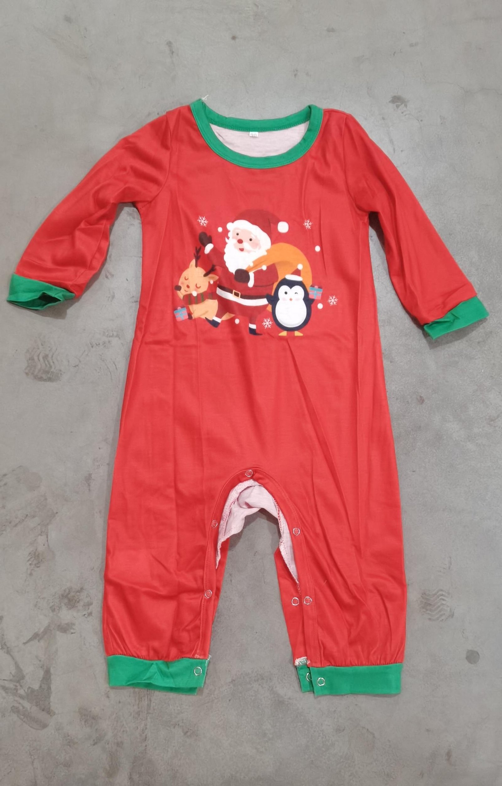 dd034775-f3ee-459e-8eee-481d66f7a7b6.jpg Cartoon Christmas Print Suit Parent-child Home Clothes - Image 9