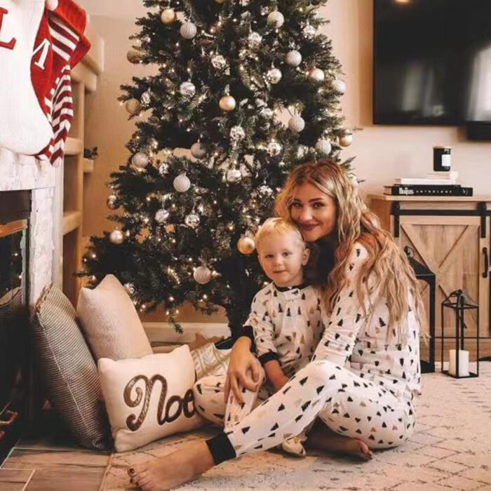 Christmas Tree Family Wear Pajamas Print - Image 1