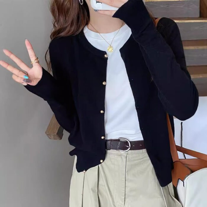 Women's Early Autumn Thin Type Long-sleeved Top - Image 3