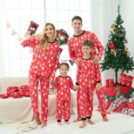 Christmas Loungewear Long Sleeve Printed Letter Pajama Set - Image 2